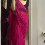 Cherry Bomb: Pure Mul Cotton Saree with Sequins in Hot Pink Colour