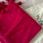 Cherry Bomb: Pure Mul Cotton Saree with Sequins in Hot Pink Colour