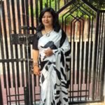 Noor - Black & White Modal Silk Saree