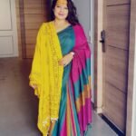 Splash of Colours (Dancing Peacocks) - Handloom Cotton Multi Colour Saree