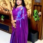 Abeer - Lavender Mul Tissue Saree