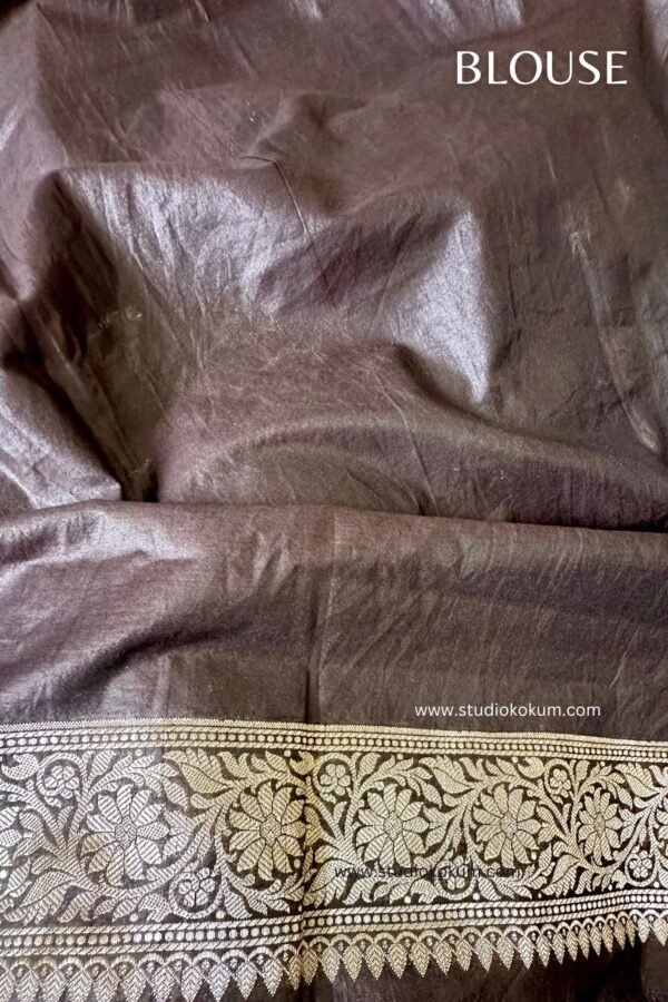 Black Cotton Banarasi Saree